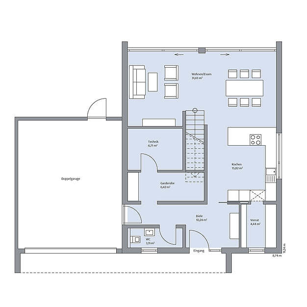 Grundriss Erdgeschoss