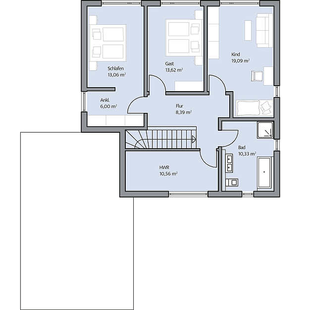 Grundriss Obergeschoss
