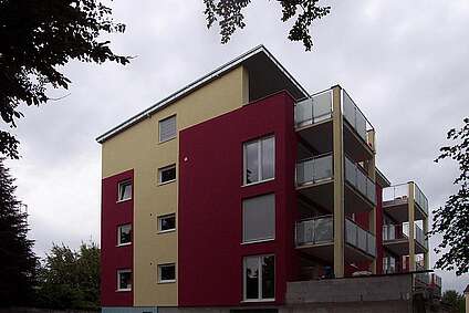 Alle Wohnungen sind über die beiden Fahrstühle erreichbar