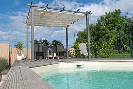 Haus Ullmer Außenansicht mit Schwimmbecken