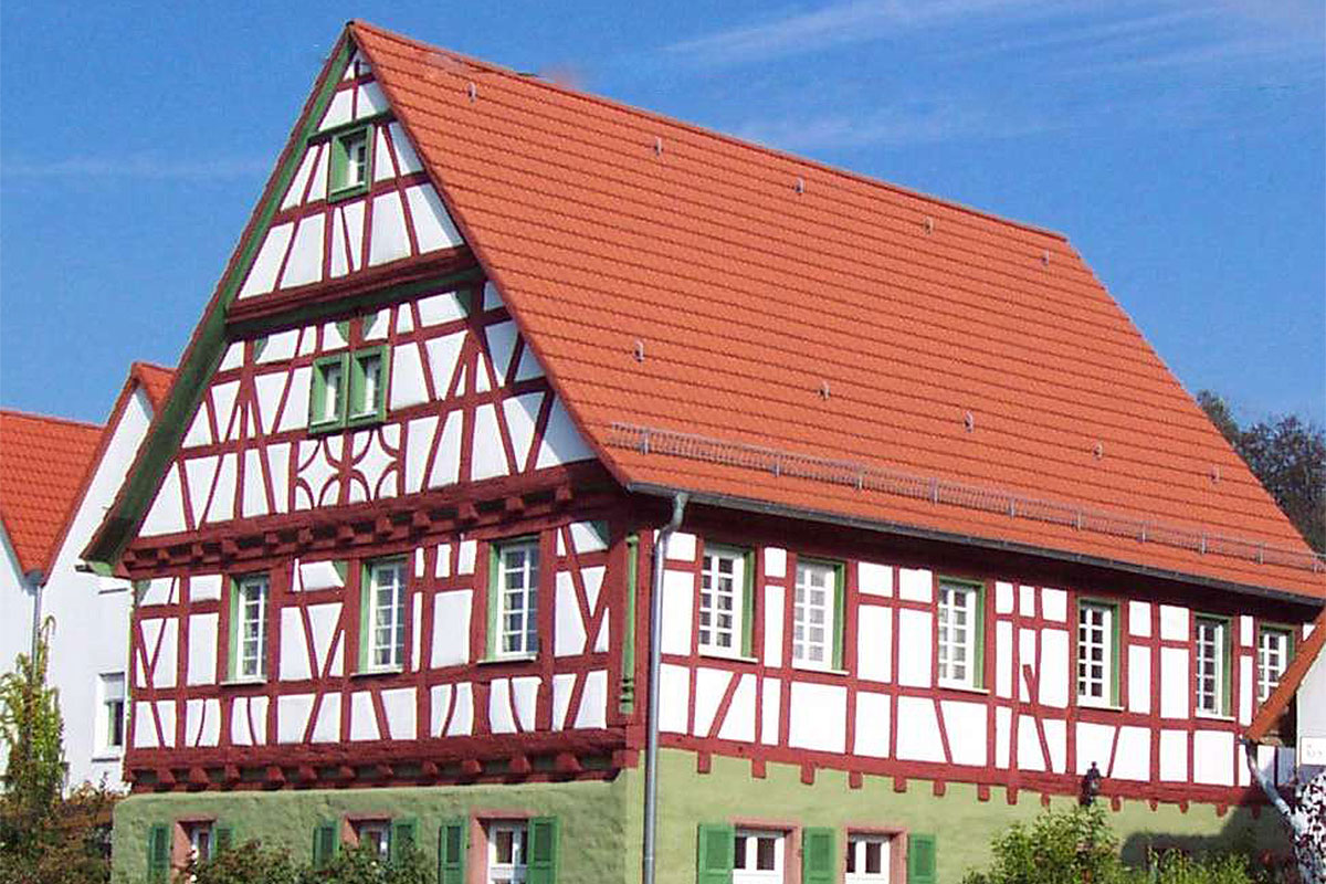 Haus Elsenztal Fachwerkhaus Außenansicht 